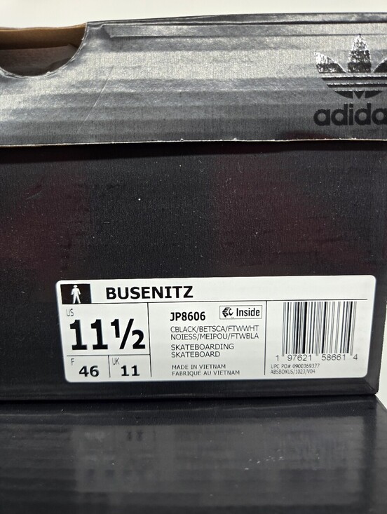Adidas Men\'s Busenitz Pro JP8606 Black Scarlet Skateboarding Shoes Size 11.5 main image 5